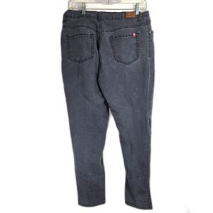 Le'Chic Mom Jeans Washed Gray Relaxed High-Waisted Tapered Jeans 34